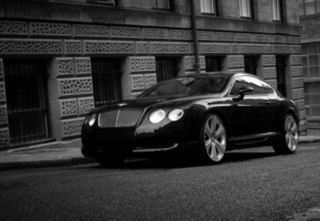 черный, continentalgt, Bentley