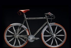 bicycle, Велосипед, серебристый