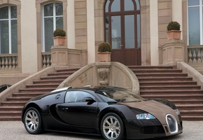 лестница, ступеньки, гравий, Bugatti veyron
