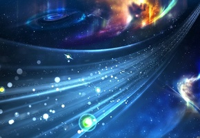 звезды, Поток, синий