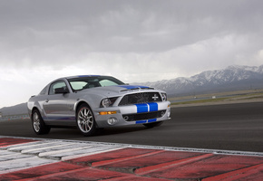 гоночный трек, muscle car, gt500kr, горы, Shelby