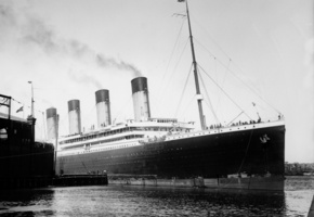 порт, пассажиры, Olympic, корабль