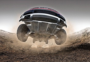 Ford, прыжок, дорога