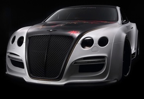 Bentley, черный, тюнинг, continental gt