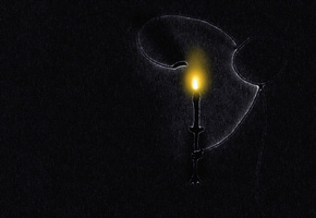 Мрак, пламя, свеча