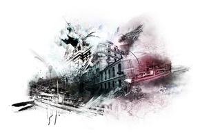 Города, фантазия, фотошоп