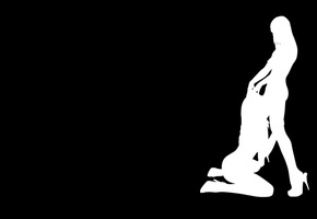 девушки, подруги, Силуэты