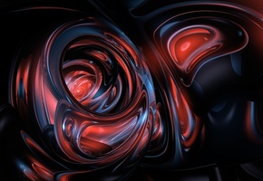 Glassy 3, формы, прозрачно, абрстракция, потоки