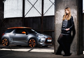 ds3, racecar, девушка, Сitroen