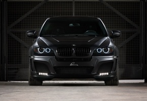 x6, black, Bmw, фары