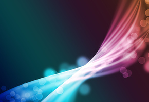 Волны, блики, цвета, размытость, круги