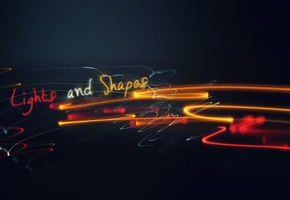 узоры, линии, Lights and shapes, огни