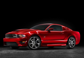 красный, мускул кар, Saleen, mustang