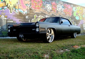 стена, граффити, tuning, Pontiac