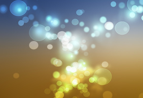 Круги, желтый, синий