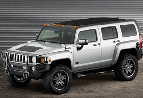 серые, Hummer, машины