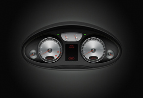 Машина, панель приборов, ауди