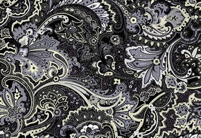 Текстура, узор, бежевое, белое, цветы, черное