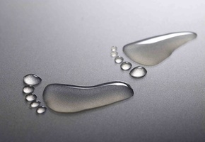 Капли, поверхность, пара ножек, лапки