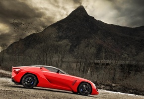 гора, Красный, концепт