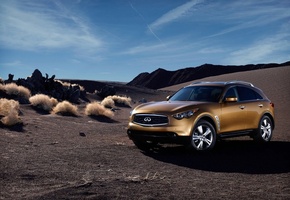 пустыня, fx35, Infiniti, скалы, fx50, небо, fx