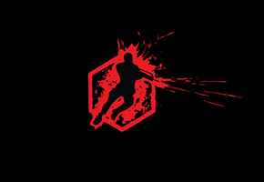 лого, кровь, wars, Crysis, минимализм