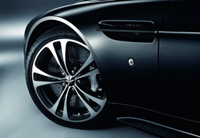 колесо, черный, Aston martin