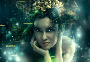 венок, Девушка, лицо