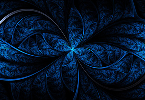 фракталы фракталы, шаблоны, Странно, неопределенности, аннотации, синий