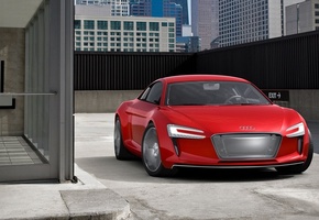 цемент, тюнинг, Audi, e-tron, здания