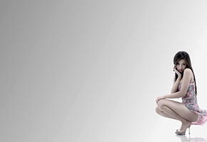 девушка, обои, японка, Минимализм