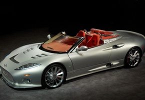 Spyker c8 aileron spyder, серебристый, авто