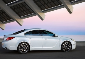 insignia, Opel, белая
