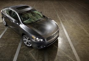 Ниссан, серый, бетон