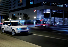ночь, Обои, range rover