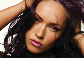 лицо, megan fox, Меган фокс, пурпур