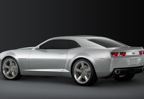 Chevrolet, silver, camaro