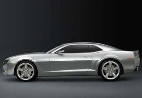 camaro, серебристый, Chevrolet
