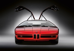 Bmw, turbo, красный, concept