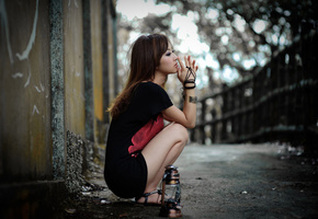 грусть, одиночество, Девушка, мысли