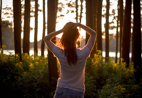 Sunshine morning, девушка, свобода, рассвет, радость