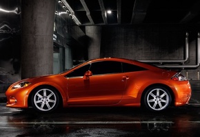 асфальт, Мицубиси, орандж