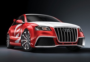 красный, Audi a3