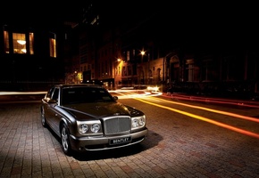 Bentley, arnage, улица, шлейф