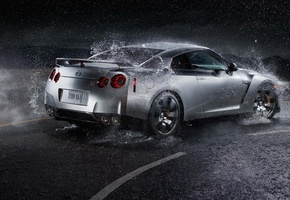 gtr, вода, Ниссан