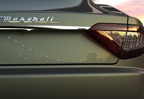 отражение, фара, Мазератти, maserati