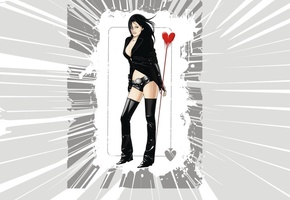 Вектор, сердце, карта