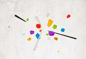 фигуры, цвета, Абстракция, геометрия, линии