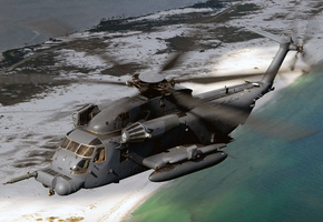 армия, вертолёт, Mh-53j pave low, полёт