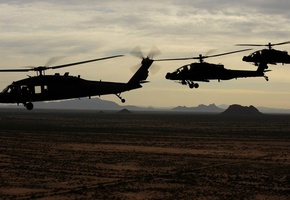 ah-64 apache, Uh-60 black hawk, usa army